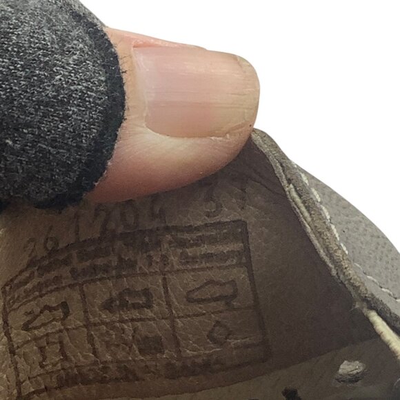 Josef Seibel Gray Perforated Leather Slip-On Shoes Womens Size 37 Comfortable - Picture 4 of 8